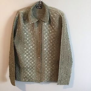 Lou Nardi Crinkled Blouse One Size Fits Most OFFERS WELCOME!